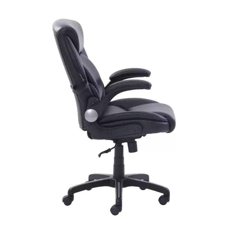 Chaise de bureau en Faux cuir gris, chaise de bureau, de Gaming, d'ordinateur, en cuir, à Air lombaire