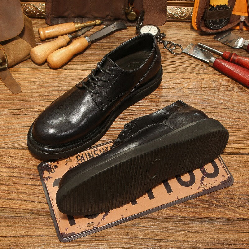 Sapatos masculinos formais de couro macio, sapatos de luxo, estilo britânico, designer casual, social, de qualidade artesanal, outono, 2024