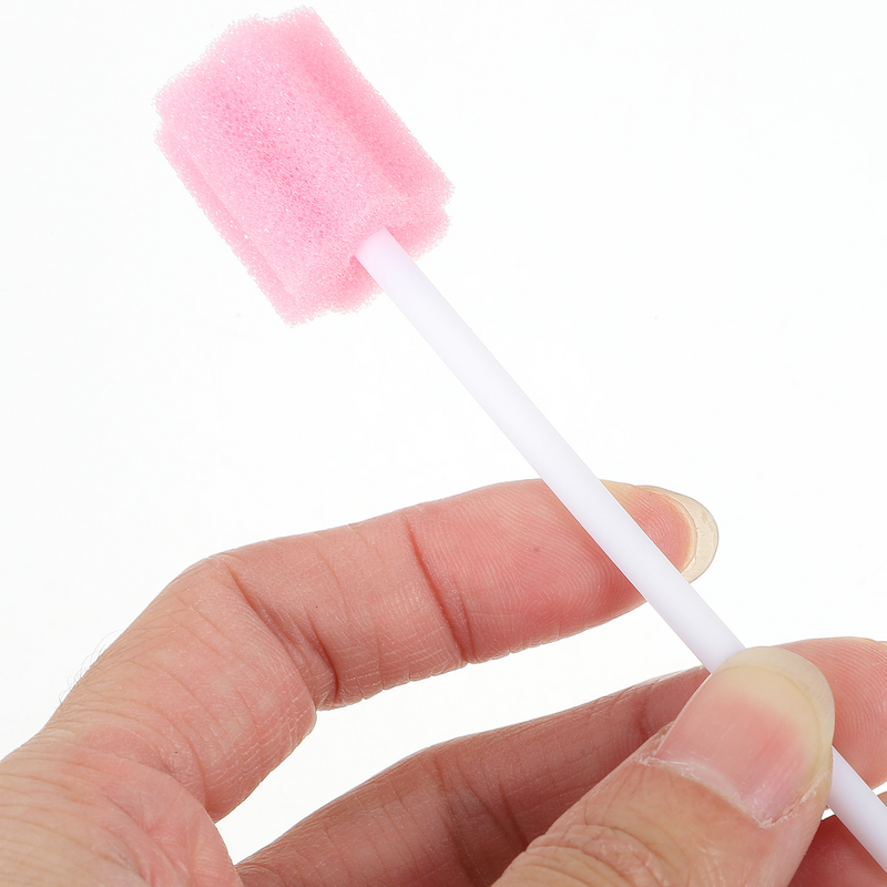 Healifty bicarbonato di gomma 100 pz pulizia usa e getta spugna spugna a forma di dente pulizia spugna tampone bocca gomma