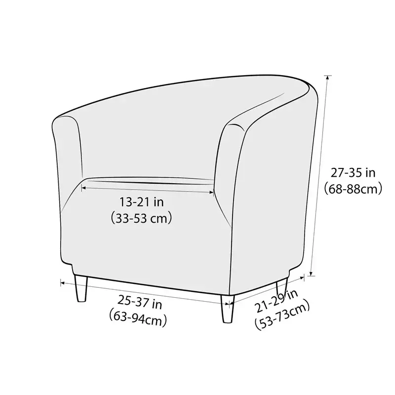 Single Sofa Cover Armchair Covers for Counter Home