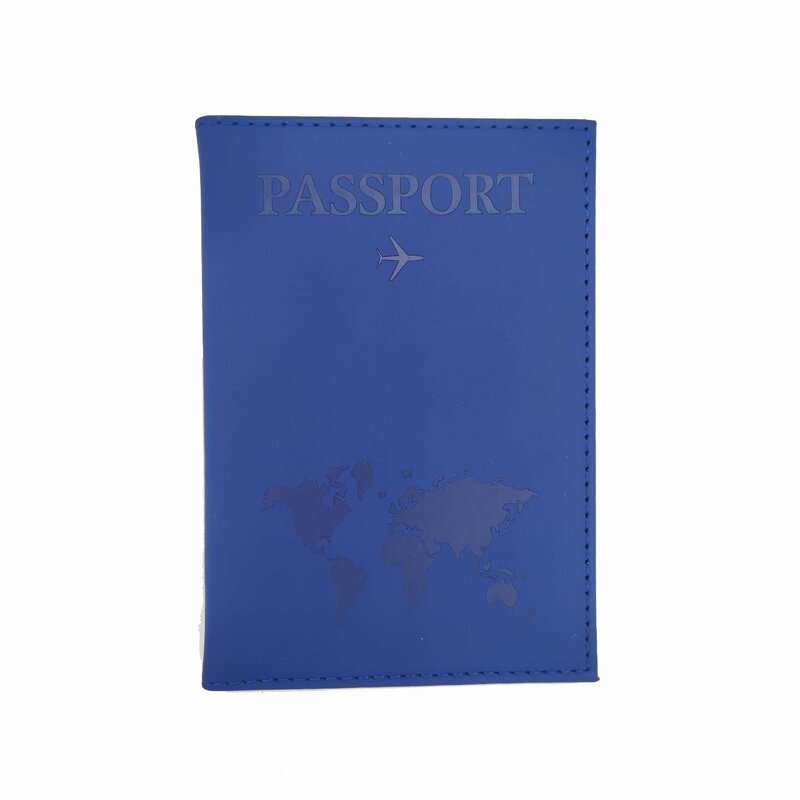Sarung paspor Pria Wanita, sarung dompet tas dompet, dompet paket tempat paspor, kartu kredit ID perjalanan, kulit Pu untuk pria dan wanita