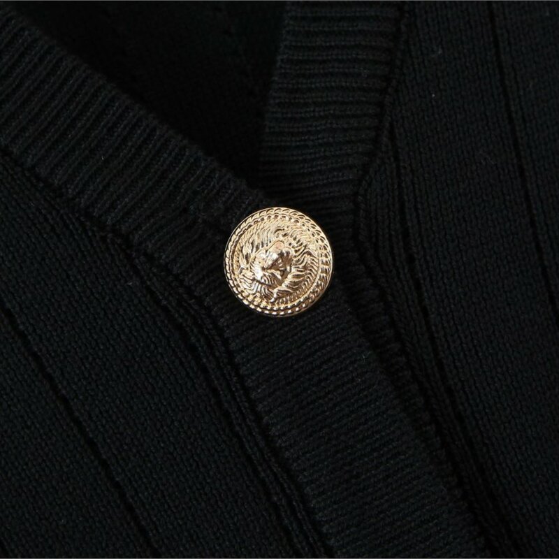 女性用Vネックニットジャケット,ファッショナブルなカーディガン,ゴールドバックル付き,秋のスタイル,大きなサイズ,2020