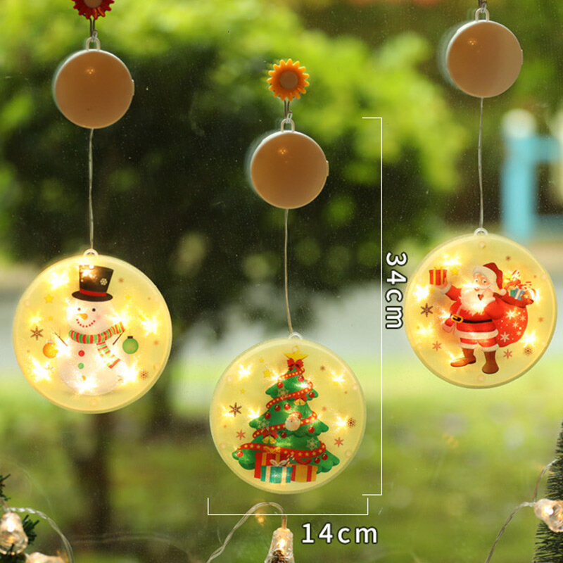 LED Lanterna De Natal Pendurado String, Luz De Fadas, Lâmpada De Tira, Festa De Natal, Decoração De Casa
