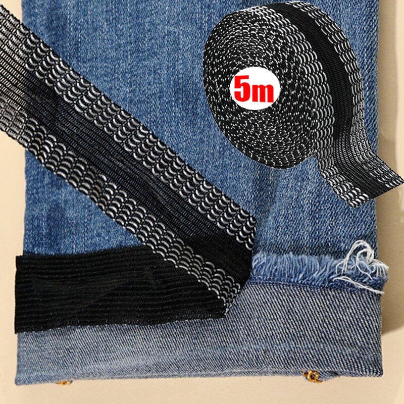 Fita auto-adesiva para calças Edge Shorten, colar ferro nas calças, calças jeans, roupas mangas comprimento fitas ajustadas, 1 m-5m
