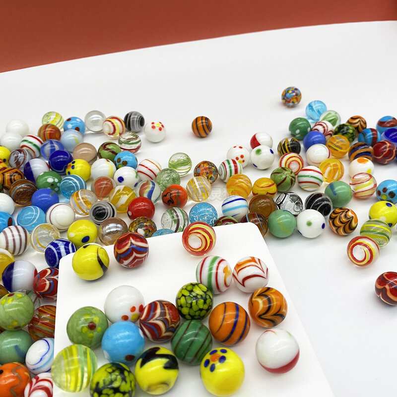 Colección de decoración del hogar para niños, bolas de canicas de cristal hechas a mano creativas, juego de rompecabezas de raridad, juguetes bonitos, regalos de Año Nuevo para niños, G1-16