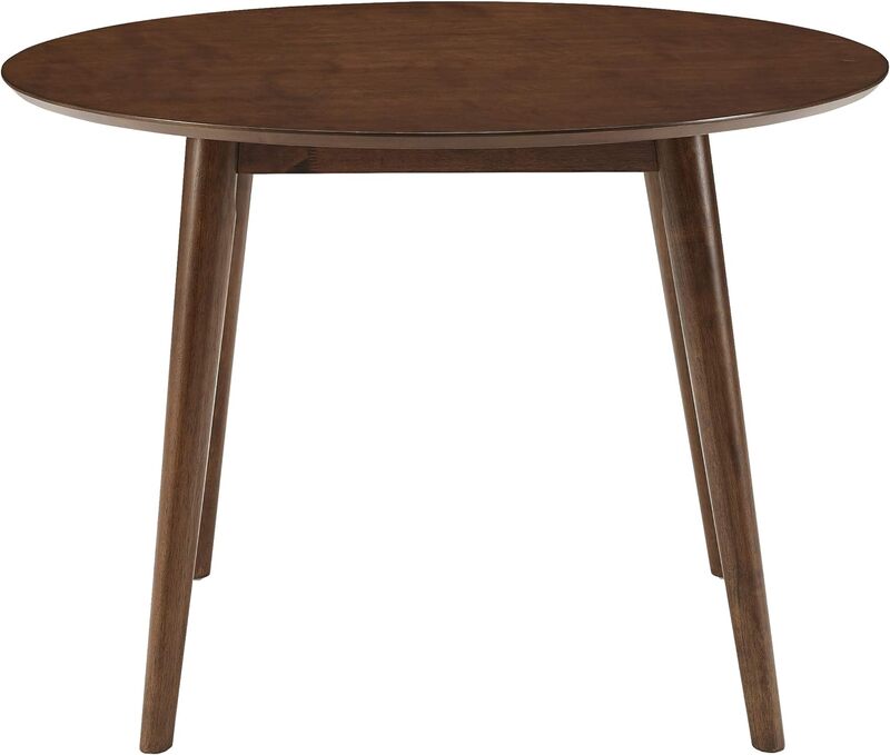 Crosley Furniture Landon Nowoczesny okrągły stół do jadalni z połowy stulecia, mahoń