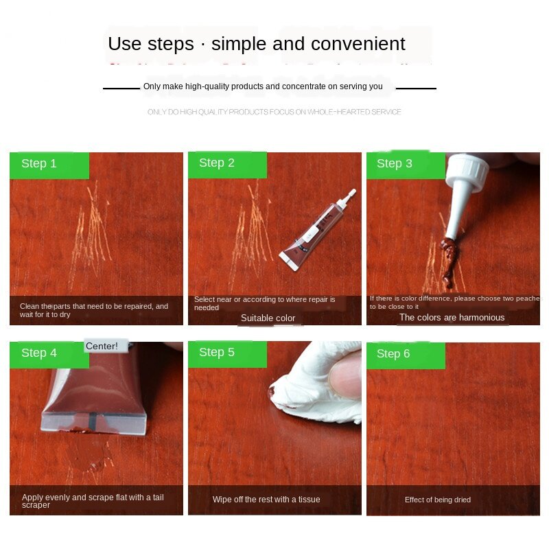 Mini Móveis De Madeira Touch Up Kit Móveis Piso Telha Scratch Filler Remover Cola Creme Polímero Resina DIY Repair Ferramentas