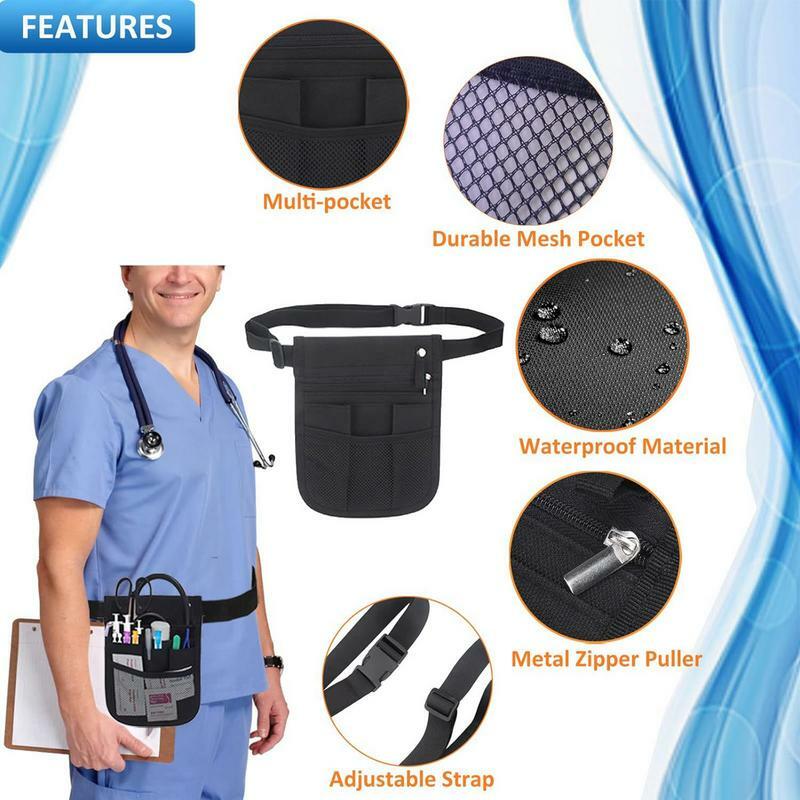 حقيبة خصر ممرضة قابلة للتعديل ، حزام أدوات ممرضة ، حزمة فاني متعددة الوظائف ، حقائب الممرضات ، لوازم العمل ، حزام منظم