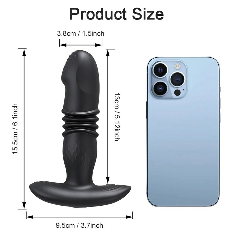 Mainan seks jarak jauh nirkabel Vibrator aplikasi Anal steker bokong bergetar teleskopik untuk wanita bokong Anal Dildo pemijat prostat Buttplug