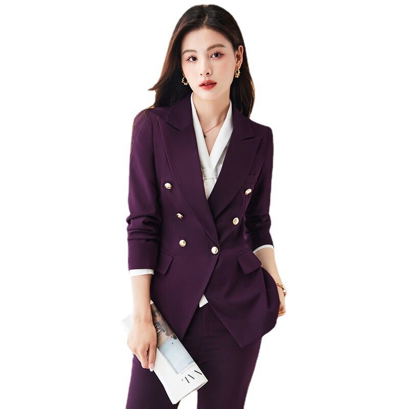 High-End Suit Women's Spring and Autumn 2022 New Temperament Goddess Style Small Business Wear Workwear Suit
