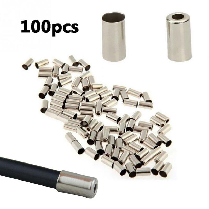 100pcs 5mm Premium Bicycle Brake Line Caps Mountain Bike Shifter Cord End Covers Cycling Accessories