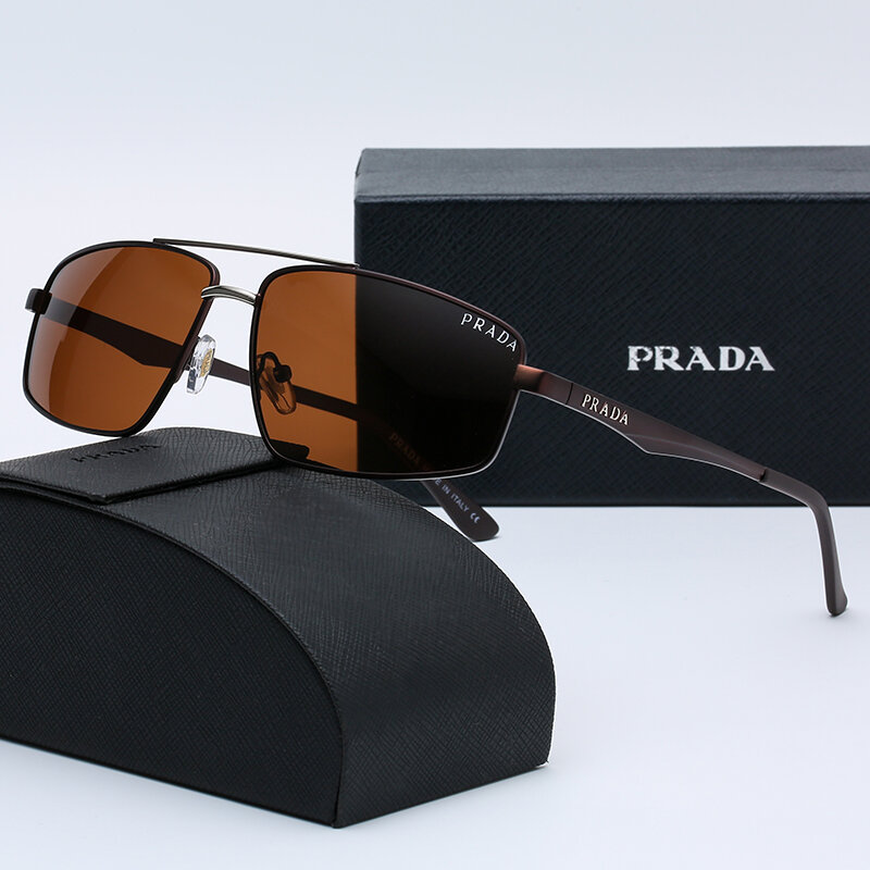 2024 Classics Fashion Luxury Brand Sunglasses Men Sun Glasses Women Metal Frame Black Lens Eyewear Driving Goggles UV400 T10