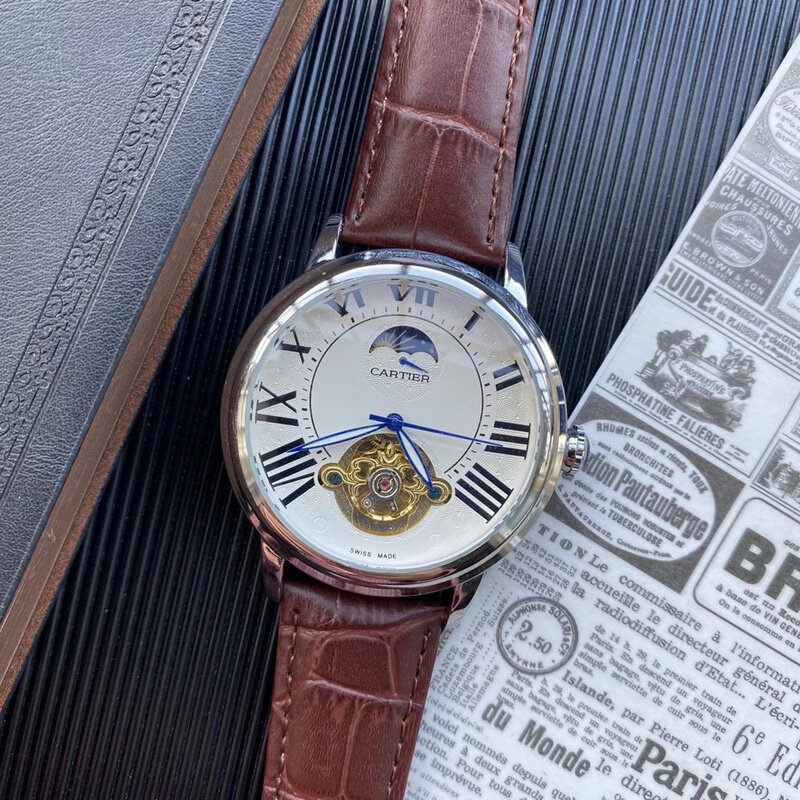 AAA +-reloj de cuarzo clásico para hombre y mujer, cronógrafo de pulsera con diamantes grandes, estilo Retro, de lujo
