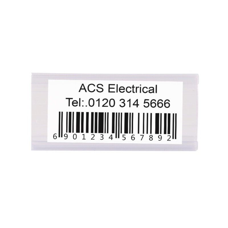 3x7cm Wire Shelf Canal C Arc Label Holder Strip Maneira Eficaz de Caracterizar Preços, Rótulos UPC E Outras Informações