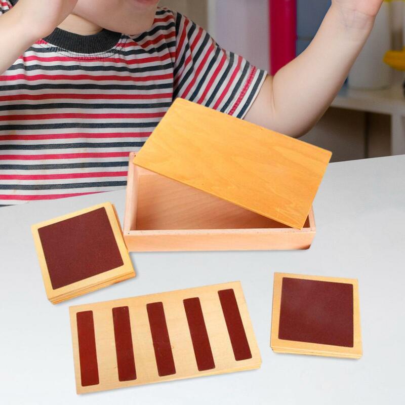 Sensorische Materialien taktile Berührung Unterricht hilft Montessori sensorische raue und glatte Bretter für Kinder Vorschule frühe Kindheit
