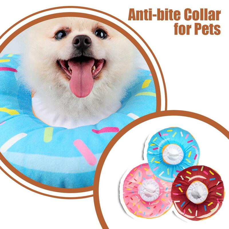 Pet Cat Collar Dog Doughnut Neck Cone Recovery Collar For Anti-Bite Lick Surgery Wound Healing Protective Pet Supply Donut U9D1
