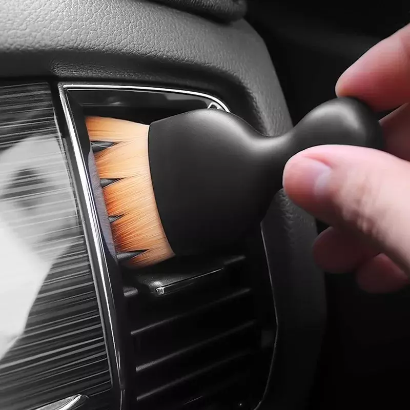 Neue Auto Innen Reinigung Werkzeug Klimaanlage Air Outlet Reinigung Weiche Pinsel Mit shell Auto Spalt Staub Entfernung Artefakt Pinsel