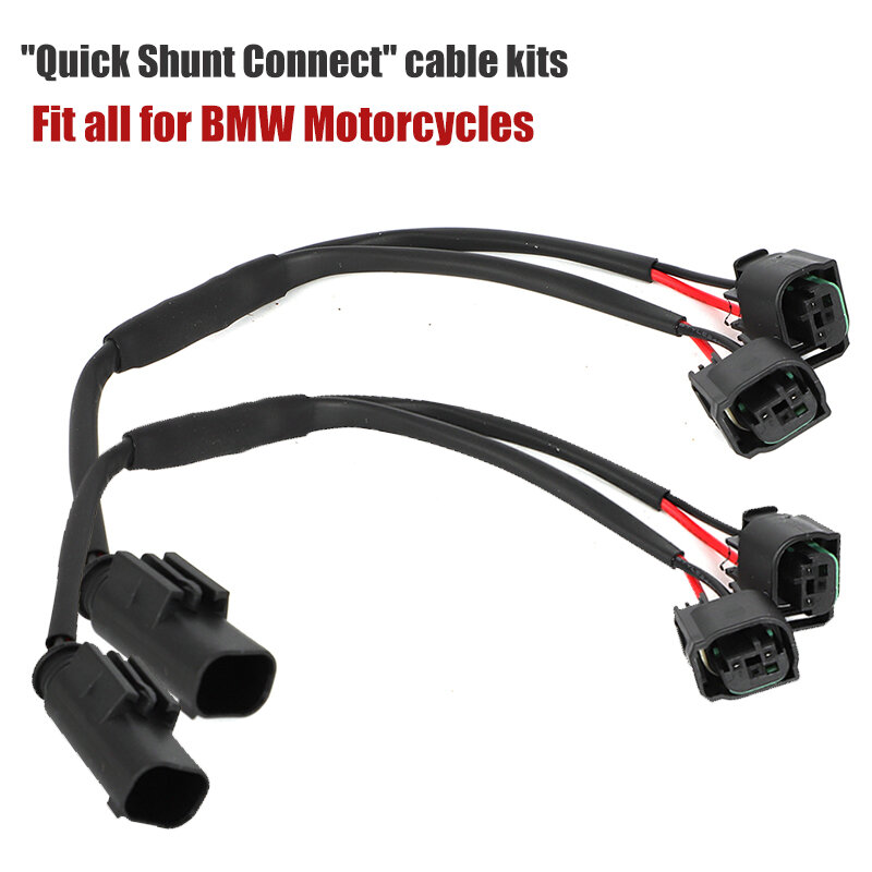 Motocicleta Quick Connect Cable Set, Adaptador de extensão do soquete do circuito do derivador, BMW R1200GS R1250GS R 1200 1250 R RS R18