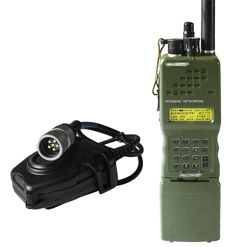 PRC-152 PRC 152 Harris Dummy วิทยุ,ทหาร Talkie-Walkie สำหรับวิทยุ Baofeng ไม่มีฟังก์ชั่น + Peltor 6 Pin PTT ปลั๊ก