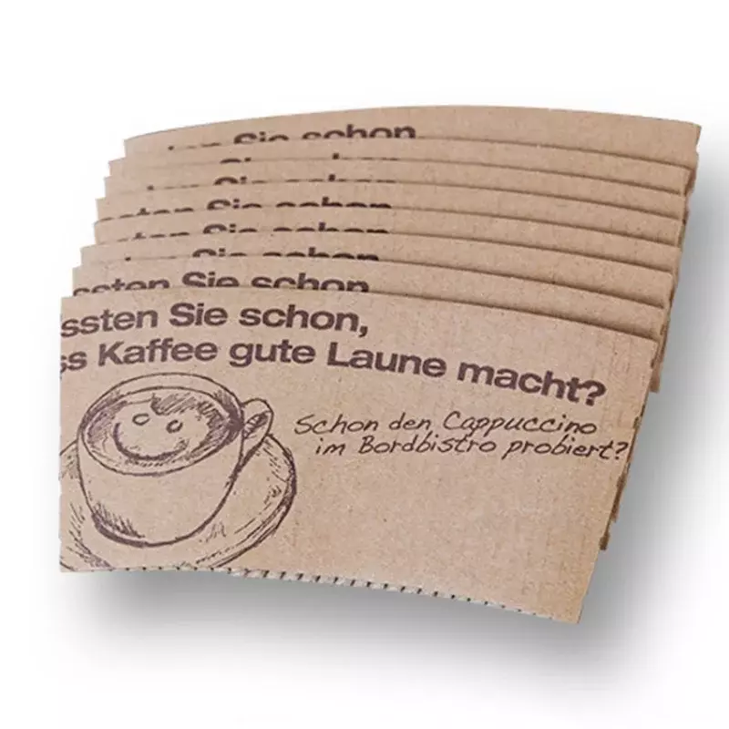 Manchon de Tasse à Café en Papier Kraft de Taille Réglable, Produit Personnalisé, Offre Spéciale