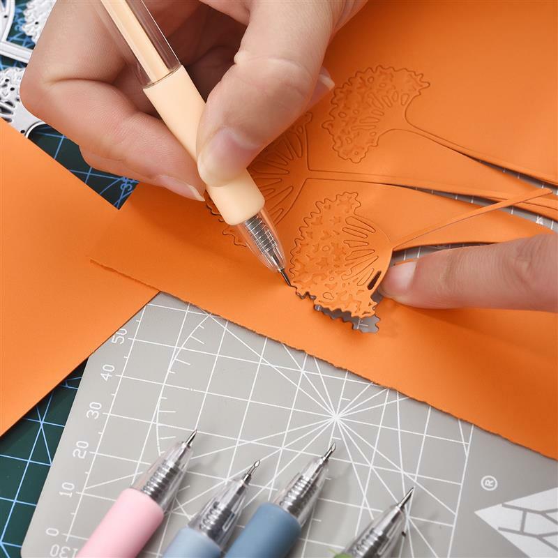 1-8 buah/set pisau utilitas seni pena isi ulang stiker buku tempel alat pemotong kotak Express pisau perlengkapan sekolah DIY perlengkapan kerajinan