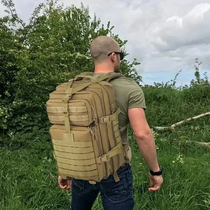 Мужской походный рюкзак большой емкости, армейский тактический Мужской рюкзак, военный камуфляж, походные рюкзаки для путешествий на открытом воздухе