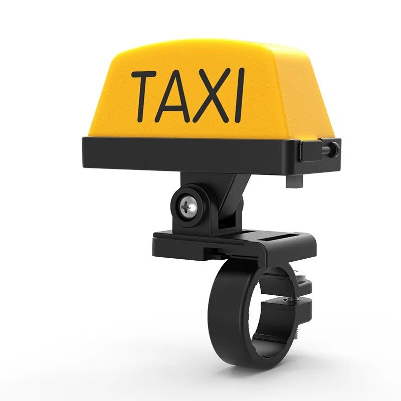 Luz de casco con mango ajustable para decoración de motocicleta, luz de advertencia recargable por USB, señal LED para Taxi, nueva
