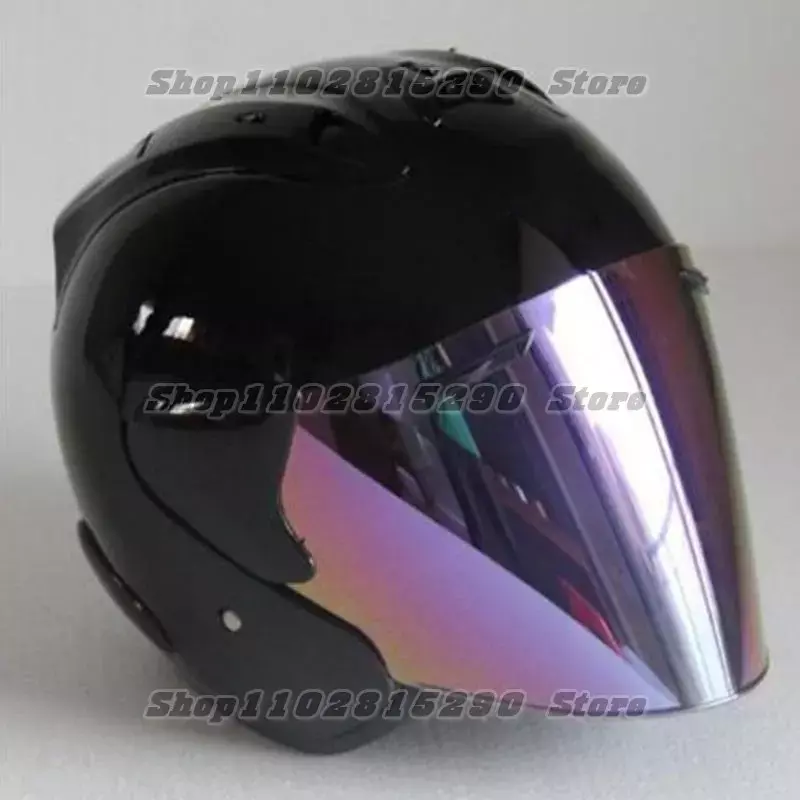 Ram3-光沢のある黒いハーフヘルメット,オートバイ,オフロード,ダウンヒル,マウンテンバイク,男性と女性用
