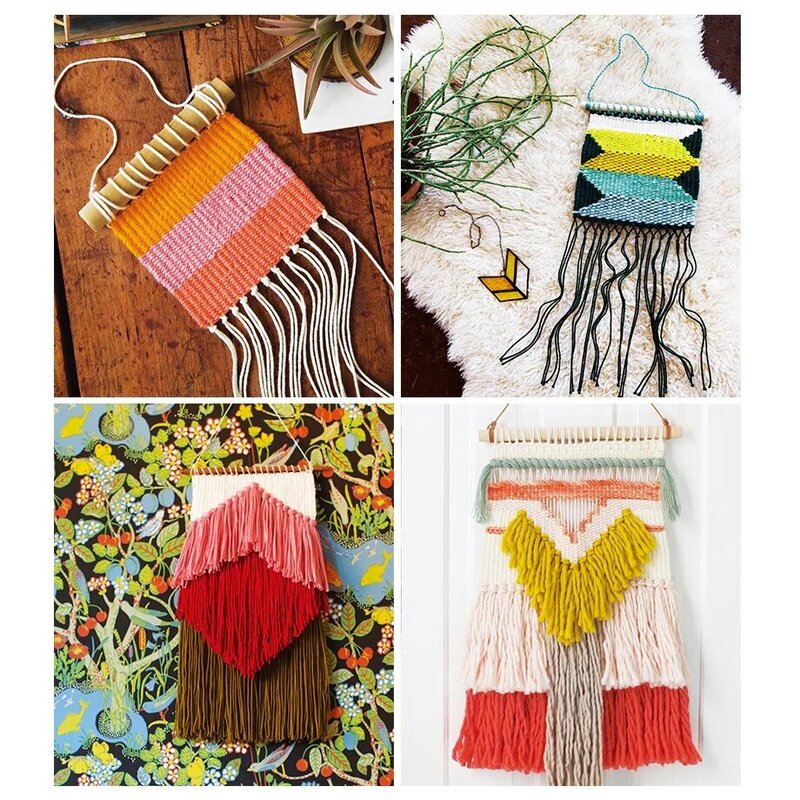 Modern Fiber Art DIY Woven Knitting Book Inspiration and Instruction for Handmade Wall Hangings,Rugs,Pillows