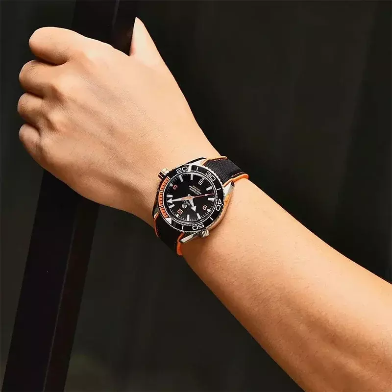 Original JHLU New Luxury 007Mechanical Men's Watch Automatic Winding Brand Military Order New NH35 Watch Sports Waterproof Watch
