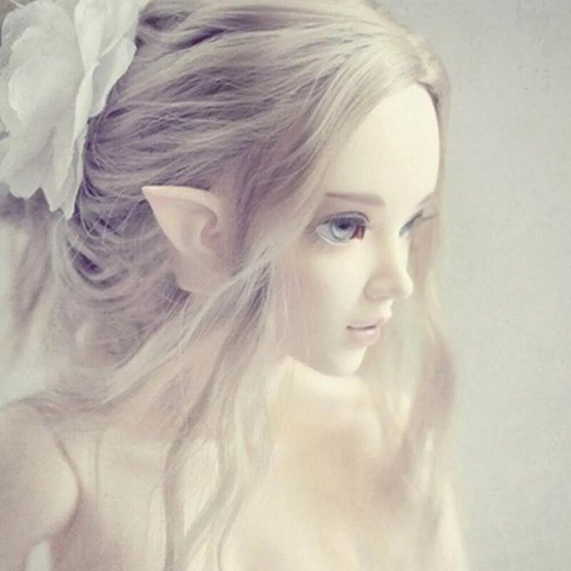 Latex Elf Ears Cosplay Accessories Elf Ear Pixie Dress Up Costume Soft Pointed Goblin Ears Cosplay Halloween Party Props 10-12CM