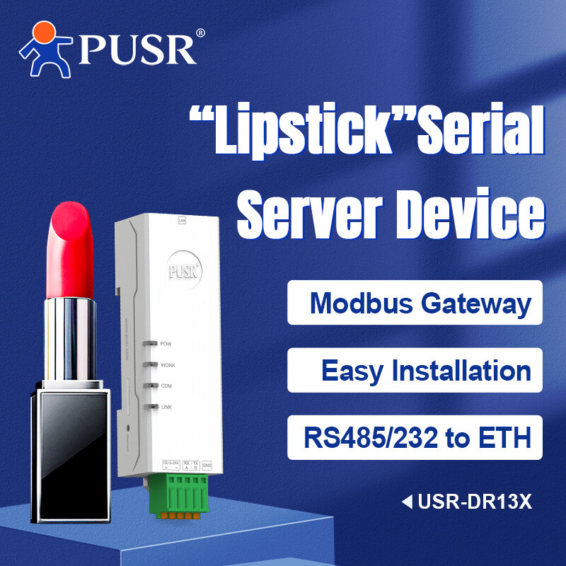 PUSR-RS485 RS232 a Ethernet Modbus RTU a TCP Modbus Gateway, interfaz de fácil configuración, protocolos ricos, USR-DR132/DR134