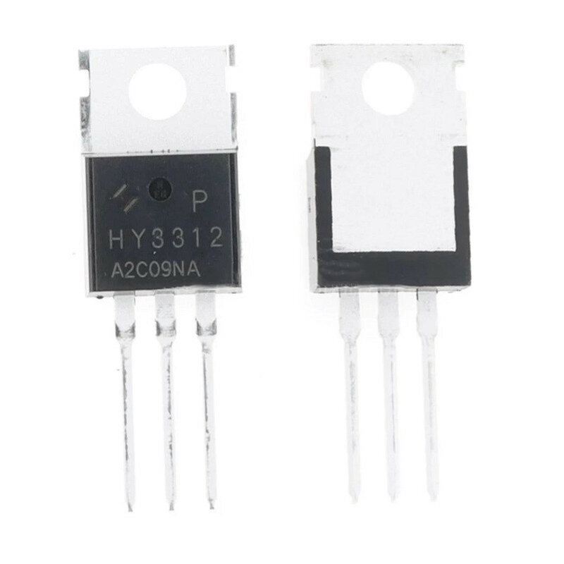 Authentic N-Channel Enhancement Mode MOSFET, Brand New, HY3312P TO-220-3, HY3312, 130A, 125V, 10Pcs por Lot