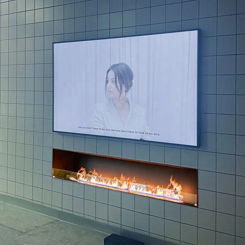 3D Water Steam Fireplace Insert 7 LED Flame Colors Vapor Fire Fireplace Water Steam 500mm 1000mm 1500mm 2000 Mm