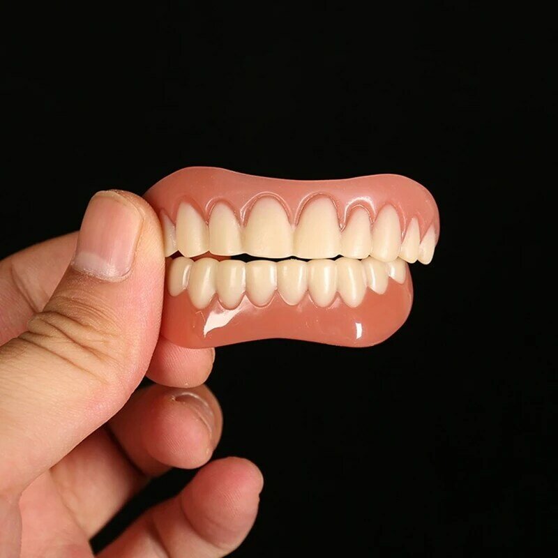 Protezy silikonowe w górę iw dół forniry perfekcyjny uśmiech fornir protezy wklej protezy szelki wygodne ortodoncja