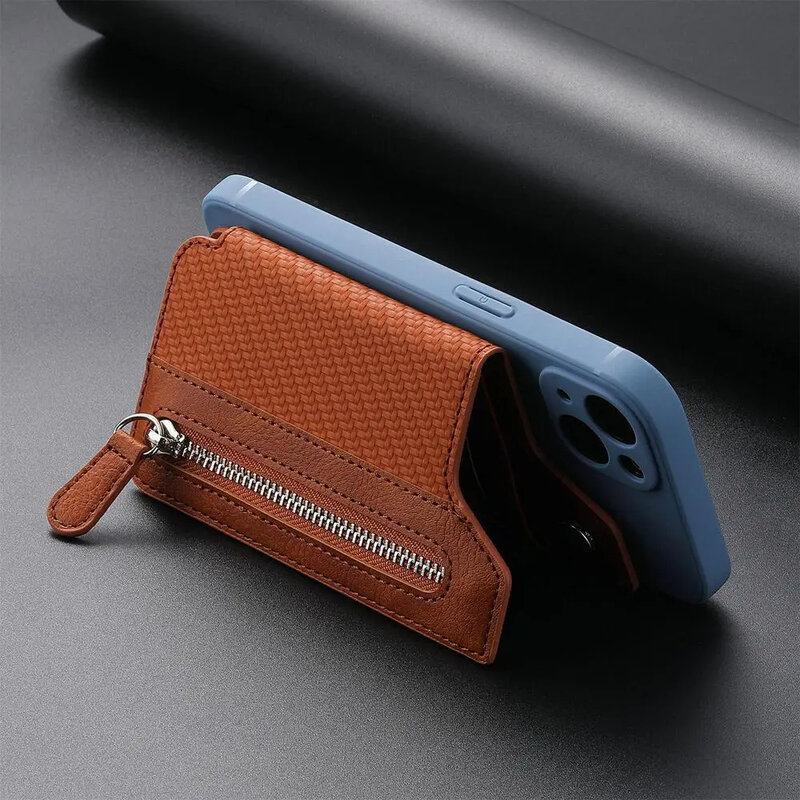 Telefonkarte Steckplatz halter Universal Case Klebe stift auf Handy Kreditkarten tasche Leder Brieftasche Hülle für iPhone Huawei