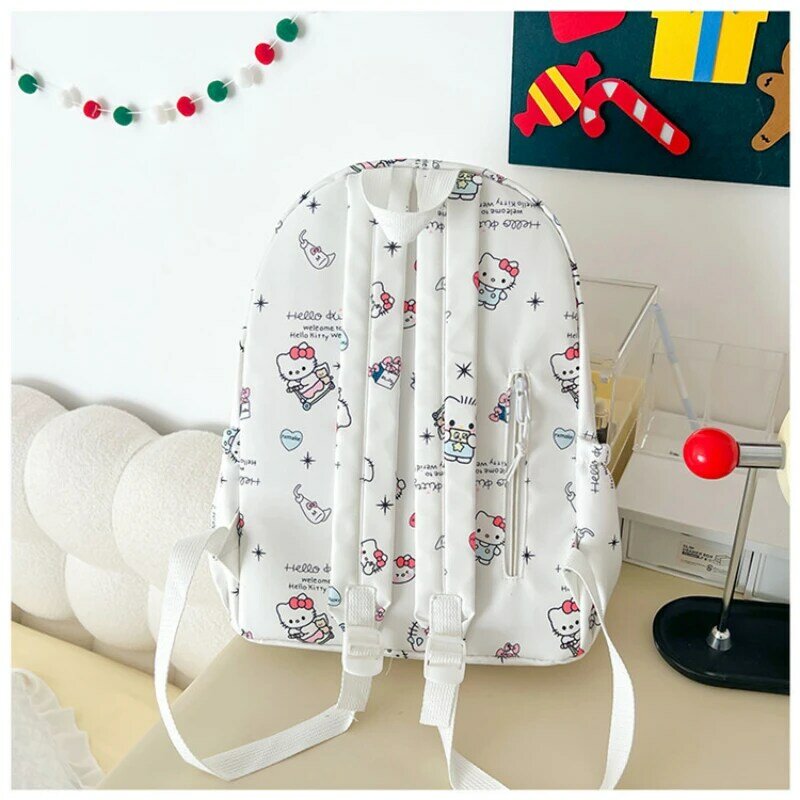 Sanrio Hello Kitty New Book Backpack Cute Fashion Large Capacity Women's Backpack Middle School Student High School School Bag