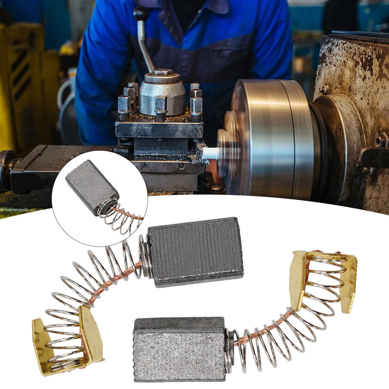 Sikat Motor sikat karbon 2 PCS/Set sudut karbon untuk umum untuk Motor penggiling tujuan logam pegas tahan lama