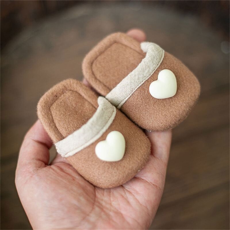 Alat Peraga Fotografi Baru Lahir Berwarna-warni Alat Peraga Pemotretan Bayi Sepatu Sandal Crochet