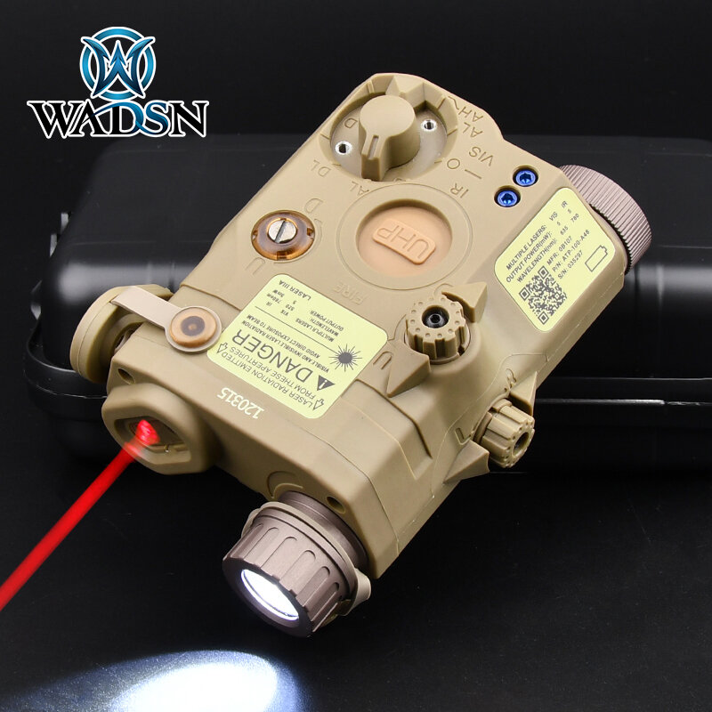 WADSN PEQ 15 PEQ-15 czerwona kropka zielony niebieski wskaźnik laserowy celownik do 20mm Picatinny Rail AR15 Arisoft akcesoria broń latarka