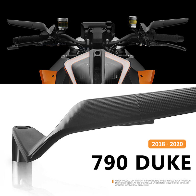Nuovo specchietto retrovisore per il 790 Duke DUKE 790 Duke 2018 2019 2020 accessori moto specchietto retrovisore laterale nero