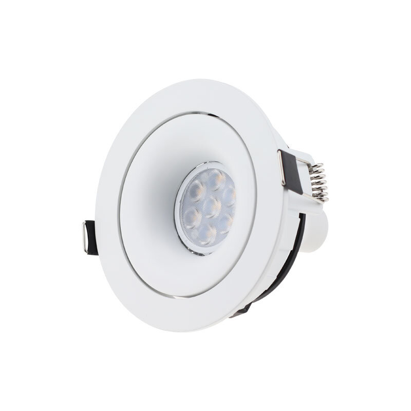 LED EYEBALL obudowa GU10 reflektor oprawa wpuszczana rama żarówki MR16 lampa dekoracyjna do domu