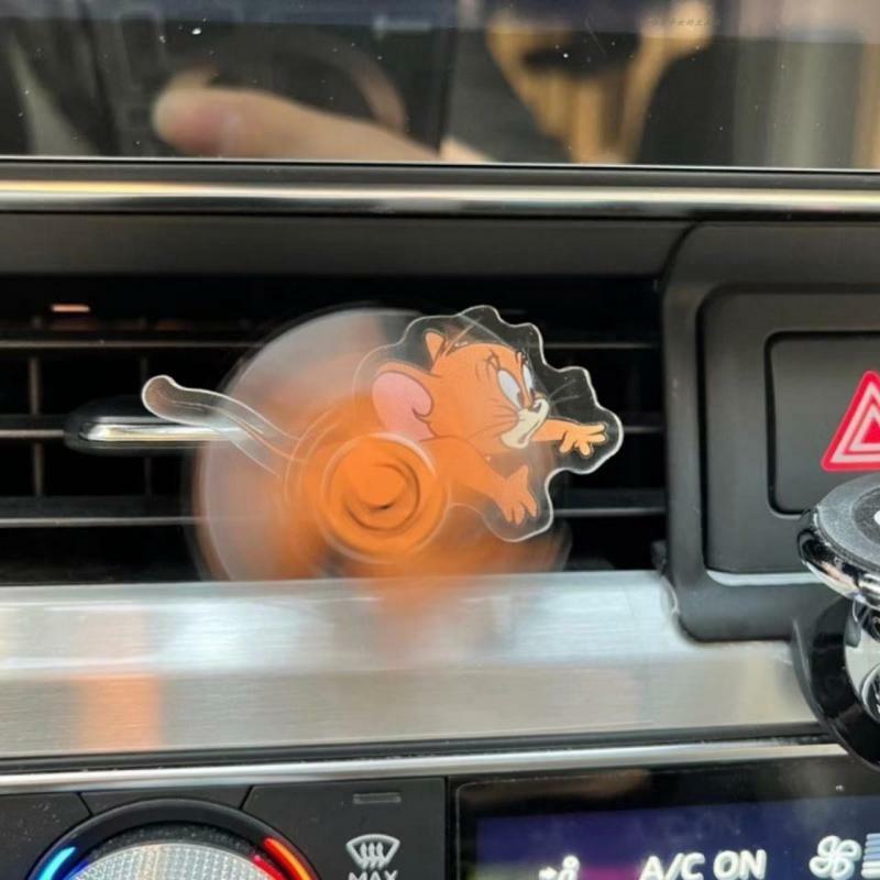 2024 New Kawaii Anime Tom Jerry Car Air Conditioning Ornaments Cute Cartoon Car Air Outlet Interior Decoration Toys for Kid