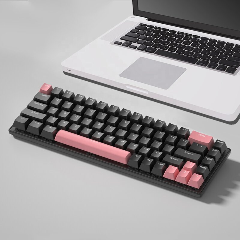 Neu ankommen Mini-Tastatur drahtlose mechanische RGB Light Gaming wiederauf ladbare Tastatur