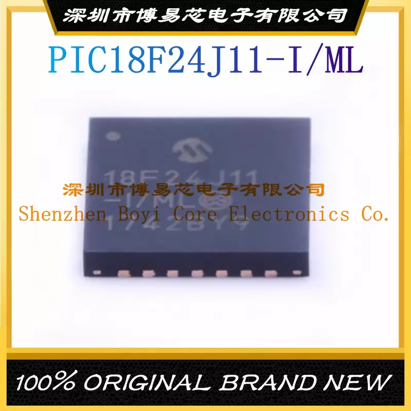 PIC18F24J11-I/ML Paket QFN-28 Baru Asli Asli Mikrokontroler IC Chip (MCU/MPU/SOC)