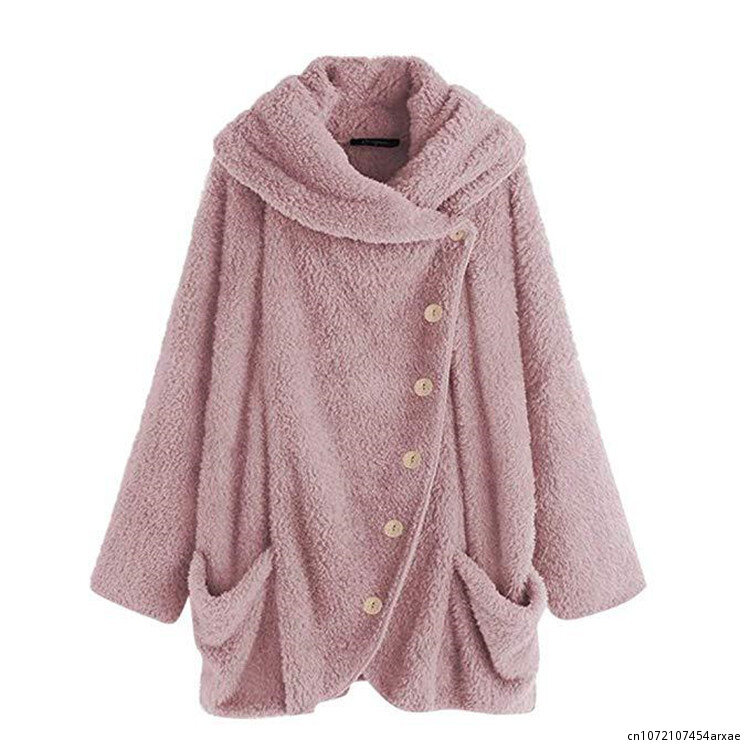 Autunno inverno donna cappotto di pelliccia sintetica moda Casual cerniera giacca corta colletto rovesciato capispalla di peluche in pile femminile