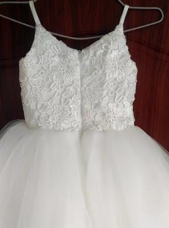 DHL/ FedEx pengiriman cepat dan biaya kustom gaun gadis bunga gaun Komuni pernikahan gaun pesta anak perempuan