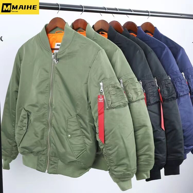 MA1 파일럿 폭탄 재킷 남성용, 두꺼운 야구 세트 캐주얼 코트, 밀리터리 방풍 재킷, 가을 및 겨울, 2023 신상