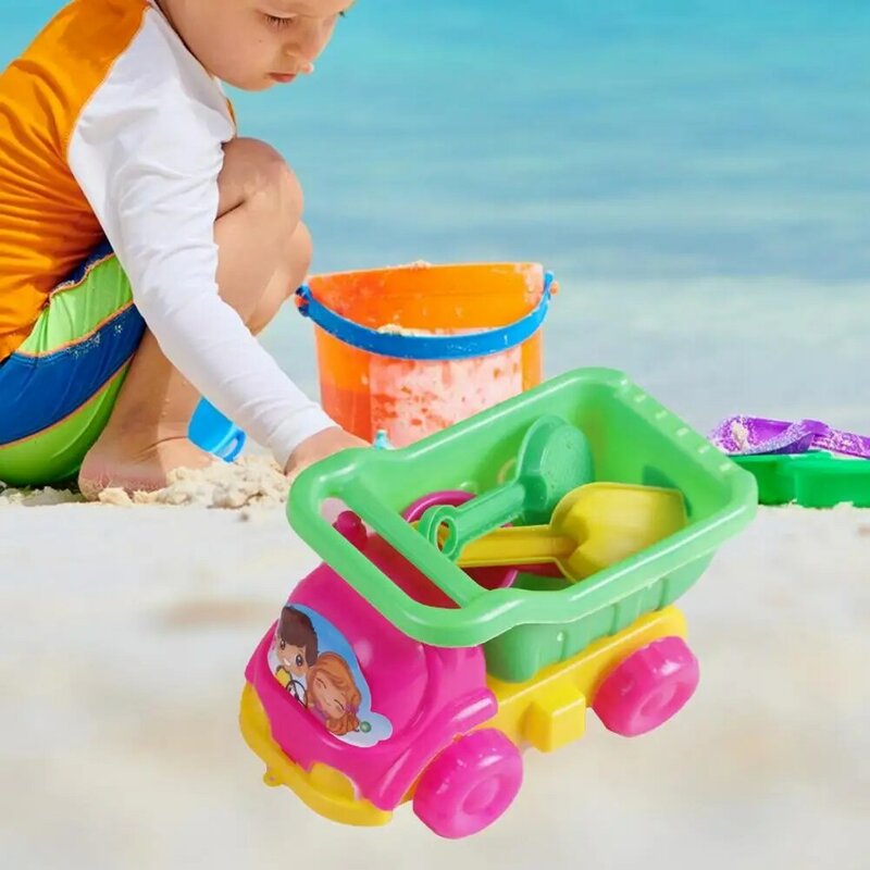 Adorável 1 conjunto útil carro design pá de areia brinquedos adorável pá de areia brinquedos presente seguro