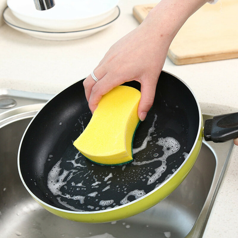 20/30pcs Dishwashing Sponge Kitchen Nano Emery Magic Clean Rub Pot Rust Focal Stains Sponge Removing Kit Cleaning Brush Sponges